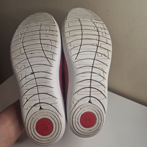 FitFlop UberKnit Ombre Crystal Ballerina Flat Pink Size 10 - Picture 10 of 10